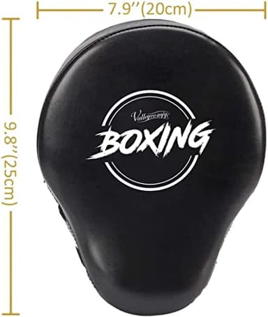 Valleycomfy Boxing Curved Focus Punching Mitts- Leatherette Training Hand Pads,Ideal for Karate, Muay Thai Kick, Sparring, Dojo, Martial Arts - Image 4