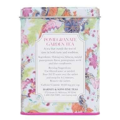 Harney & Sons Pomegranate Garden Tea 20 sachets | Flavored Oolong with hint of Hibiscus - Image 3