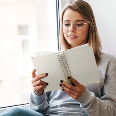 ALKALO Spiral Notebook Journal, 328 Pages Linen Hardcover College Ruled Notebook, Lined Thick Journals for Women Men, A4 Thick Spiral Journal for Writing, 100GSM Paper, Cute Notebooks for Work School - Image 7