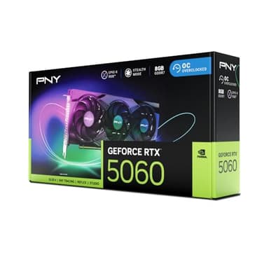 PNY NVIDIA GeForce RTX™ 5060 Epic-X™ ARGB OC Triple Fan, Graphics Card (8GB GDDR7, 128-bit, SFF-Ready, PCIe® 5.0, HDMI®/DP 2.1, 2-Slot, NVIDIA Blackwell Architecture, DLSS 4) - Image 13