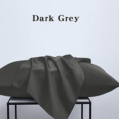 NTBAY King Pillowcase Set - 2 Pack Brushed Microfiber 20x36 Pillowcases - Soft, Wrinkle-Free, Fade-Resistant, Stain-Resistant, Dark Grey Pillowcases with Envelope Closure - 20x36 Inches, Dark Grey - Image 4