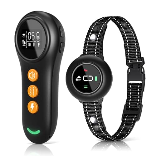 XDX 2-in-1 Dog Shock Collar & Bark Collar – 3300FT Dog Training Collar with Remote, Automatic Anti-Barking, 5 Adjustable Sensitivity Levels, IP67 Waterproof E-Collar for Small Medium Large Dogs - Image 1