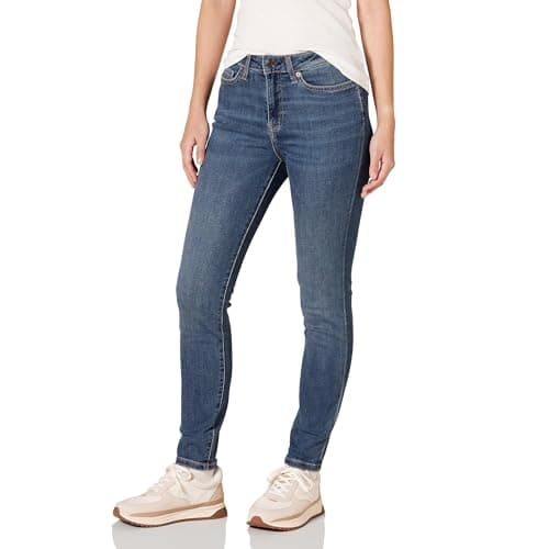 Amazon Essentials Women's High-Rise Skinny Jeans - Discontinued Colors, Medium Wash, 4 Short - Image 1