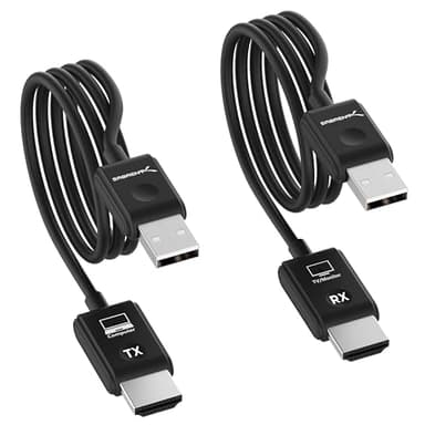 SABRENT Wireless HDMI Transmitter and Receiver 100FT/30M Seamless FHD Quality (1080p@60Hz) Plug and Play, Stream Video from PCs, Laptops to TVs, Projectors and More (DA-H1R1) - Image 1