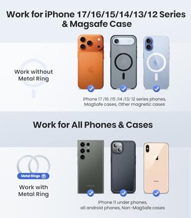 VICSEED Tesla Phone Mount【Strongest Magnet Power】Foldable Hidden Tesla Phone Holder Fit for All Phone, Tesla Model 3 Model Y for MagSafe Car Mount, Tesla Model 3 Accessories, Tesla Model Y Accessories - Image 7