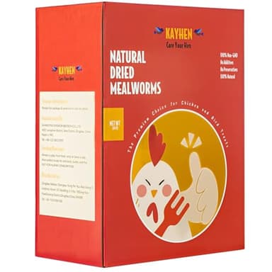 KAYHEN Dried Mealworms for Chickens 10LB Pure Natural Non-GMO High Protein Feed Meal Worms for Laying Hens Wild Birds - Image 1