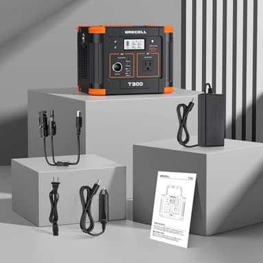 Portable Power Station 300W, GRECELL 230.88Wh Solar Generator with 60W USB-C PD Output, 110V Pure Sine Wave AC Outlet Backup Lithium Battery for Outdoors Camping Travel Home Blackout - Image 7