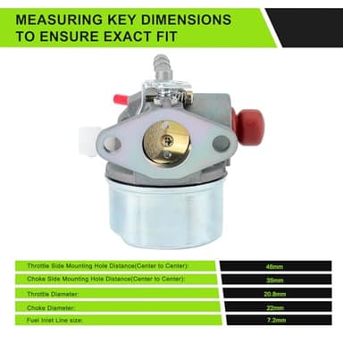 Harbot 640350 640271 640303 Carburetor for Toro Recycler 22 Carburetor 20016 20017 20018 20073 Tecumseh LV195EA LEV100 LEV105 LEV120 5hp 6hp 6.5hp 6.75hp Lawn Mower Engine Carburetor Parts - Image 7