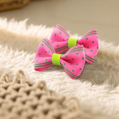 QingHan Dog Hair Bows Small Puppy: Clips for Pet Grooming Gifts 60Pcs (30 colros x 2) - Image 6