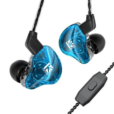YINYOO KBEAR in Ear Monitor Headphones KS1 Wired Earphones Super Bass Earbuds, Crystal Clear Sound IEM Headphones, High Resolution Noise Canceling Ear Monitors Headphone for Singers Musician - Image 1