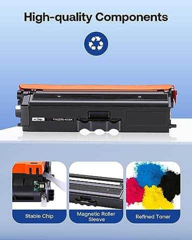 TN431 Compatible Replacement for Brother TN-431 TN433 TN-433 TN436 TN-436 Toner Cartridges for Brother HL-L8260CDW HL-L8360CDW MFC-L8610CDW MFC-L8900CDW MFC-L8690CDW Printer 4 Pack - Image 5