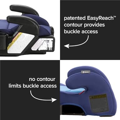 Diono Connect3 RXT Backless Booster, Pack of 2, Slim Fit 3-Across in Many Mid-Sized Sedans and SUVs, for Children from 40-120 lbs., Lightweight with Latch connectors, Pink Cotton Candy - Image 7