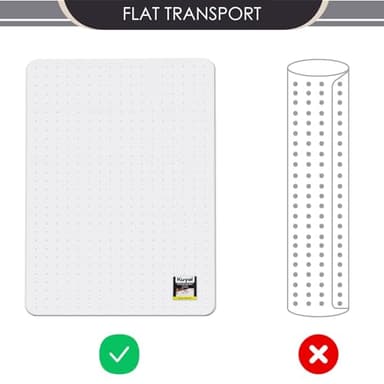 Kuyal Office Chair Mat for Carpet, 32x48 Clear Heavy Duty Computer Chair Mat, Under Desk Protector Carpeted Floors Mat, Easy Chair Movement,Ship Flat - Image 7