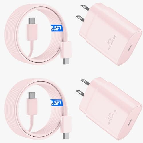 USB C Fast Charger, 25W Samsung Charger Super Fast Charging Type C Android Phone Charger with 6.6FT Cable for Samsung Galaxy S25/S25 Ultra/S25+/S24/S24 Ultra/S24+/S23 Ultra/S23/s22/S21/S20/Note 20/10 - Image 1