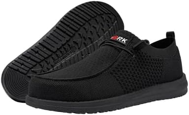 LARNMERN Steel Toe Loafers Women Lightweight Comfortable Slip On Walking Casual Flats Sneakers Work Safety Shoes - Image 4