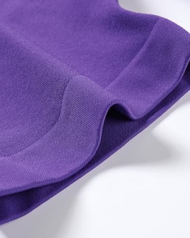 AUROLA Influence Collection Workout Shorts for Women,No Roll Up New Scrunch Seamless Gym Short-3.5" Inseam, Dark Purple, S - Image 4