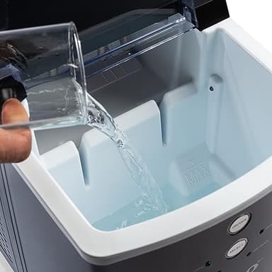 Igloo Electric Countertop Ice Maker Machine - Automatic and Portable - 33 Pounds in 24 Hours - Ice Cube Maker - Ice Scoop and Basket - Ideal for Iced Coffee and Cocktails - Black - Image 6