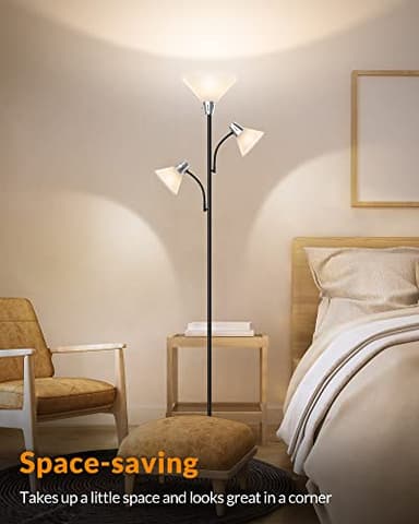 LEPOWER Floor Lamp, Standing Lamp with Replaceable 3000K Energy-Saving, Lamp for Living Room with Adjustable Reading Lights, Modern Bright Floor Lamp for Bedroom, Living Room, Office - Image 7