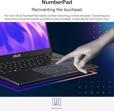 ASUS 14" Laptop for Business & Student, 14" FHD Display, Intel Celeron N4500, 4GB Memory, 64GB eMMC, NumberPad, Webcam, Wi-Fi, HDMI, Windows 11 (Renewed) - Image 7