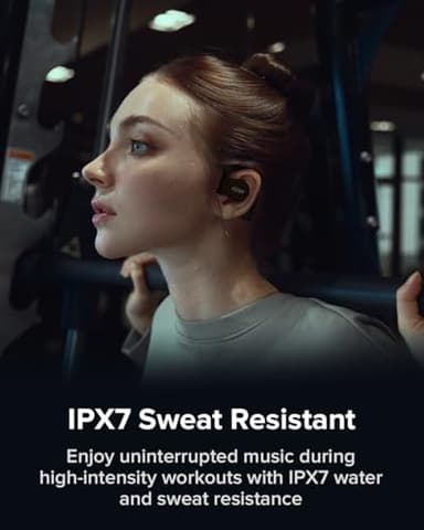 Cleer ARC 3 Open Ear Headphones - Dolby Audio, Snapdragon Sound True Wireless Earbuds, 50Hr Battery, Bluetooth 5.4, IPX 7, Multi-Point, Smart Controls, Wireless Charging Smart Case, Comfort Fit, Black - Image 6