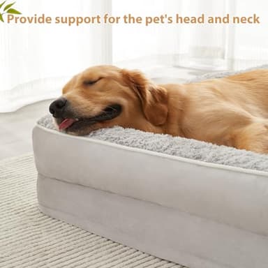 BFPETHOME Orthopedic Dog Beds for Large Dogs-Waterproof Sofa Dog Bed with Removable Washable Cover, Large Pet Bed with Waterproof Lining and Nonskid Bottom, Pet Bed for Dogs - Image 2