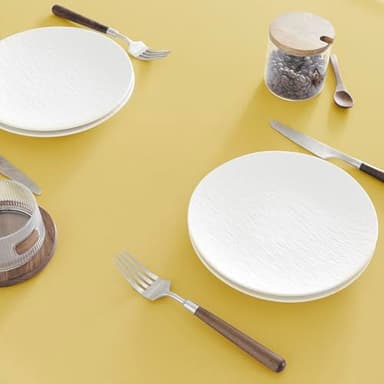 Veblandy Table Cloth Rectangle Waterproof Spill-Proof Wrinkle-Free Tablecloth Washable, Kitchen Dining Tabletop Decoration, Fabric Table Cover for Indoor and Outdoor Use, 60 x 120 Inch, Yellow - Image 4