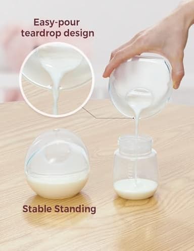 Momcozy Breast Milk Collector, Milk Collectors for Breastfeeding, Reusable Breast Milk Shells, Silicone Catcher with More Fit & Soft (3oz/90ml, 2 Counts) - Image 4