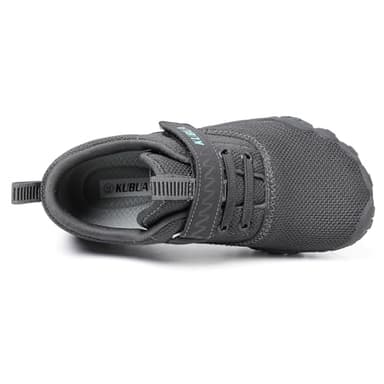 KUBUA Barefoot Shoes for Kids Boys Girls Sports Sneakers Minimalist Zero Drop Splay Shoes for Running Walking Sports Tennis Athletic Gym C Grey 7 Big Kid - Image 2