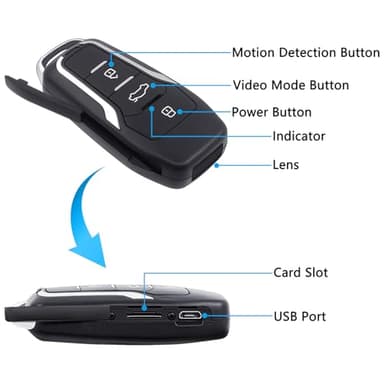 LXKFA 1080P Small Nanny Camera,64GB Security Camera, Motion Detection - Image 4