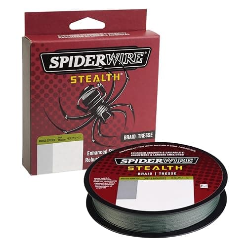 SpiderWire Stealth® Superline, Moss Green, 15lb | 6.8kg, 200yd | 182m Braided Fishing Line, Suitable for Freshwater and Saltwater Environments - Image 1