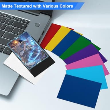 White Matte Card Sleeves for MTG, 300 Pieces Perfect Fit Standard Card Sleeves for Trading Card Sports Cards Baseball Cards TCG Magic, Card Protector for Mini Photo, Sturdy and Nice Shuffling - Image 7