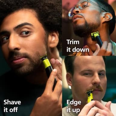 Philips Norelco OneBlade 360 with Connectivity Hybrid Face + Body, Electric Beard Trimmer, Shaver and Body Groomer Kit with 360 Blade Tech, 1x360 Blade, 5-in-1 Comb, Travel Case, Model QP4631/90 - Image 2