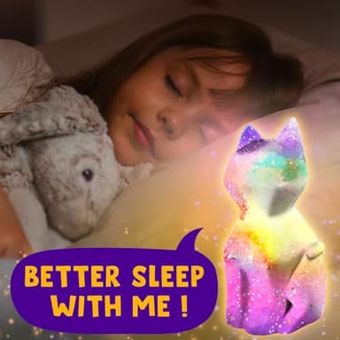Goodyking Paint Your Own Cat Lamp Kit, DIY Cat Crafts Night Light, Painting Kit Arts & Crafts for Kids Ages 8-12, Art Supplies Birthday Easter Party Holiday Gift for Teens Girls Boys Age 3 4 5 6 7 8+ - Image 6