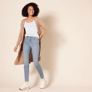 Amazon Essentials Women's Slim-Fit Tank Top, Pack of 2, White, Medium - Image 6