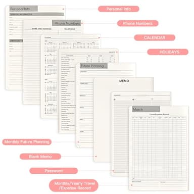 SUIN 2025-Planner, Monthly/Weekly/Dailly Appointment-Book, Medium 6.5'' x 8.5'' Agenda Journals Notebooks (Jan - Dec 2025), Light Pink - Image 6