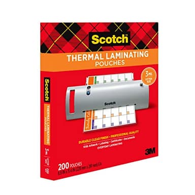 Scotch Thermal Laminating Pouches, 200 Count, Clear, 3 mil., Ideal Office or School Supplies, Fits Letter Sized Paper (8.9 in. × 11.4 in.) - Image 12