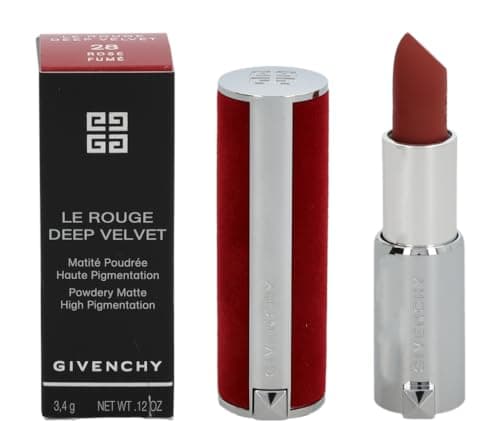 Givenchy Le Rouge Deep Velvet Matte Lipstick - 28 Rose Fume for Women - 0.12 oz Lipstick - Image 1