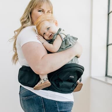 Tushbaby The Original Premium Quality Hip Seat Carrier – Safety-Certified Baby & Toddler Carrier with Secure Safety Buckles, No-Flimsy-Foam Design, Storage Pockets & Nursing Pillow. 0–3 yrs - Image 7