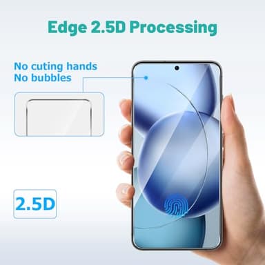 SURFCUZ [4 Pack] Screen Protector For Samsung Galaxy S24 / S25 [Tempered Glass] [Japan Glass with 9H Hardness] Fingerprint unlock with installation frame HD clear Screen Protector - Image 4