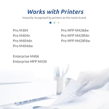 58A CF258A Black Toner Cartridge [with Chip] Compatible Replacement for 58A HP Toner Cartridge Work for HP M404n M404dn M404dw MFP M428fdw M428fdn M428dw M406dn M430f M404 M428 Printer, 2 Pack - Image 2