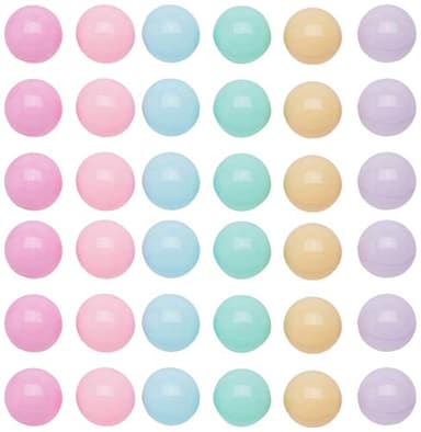 Amazon Basics BPA Free Crush Proof Plastic Ball, Pit Balls with Storage Bag, Toddlers Kids 12+ Months, 1000 Count, 1000 Balls, 6 Pastel Colors - Image 4
