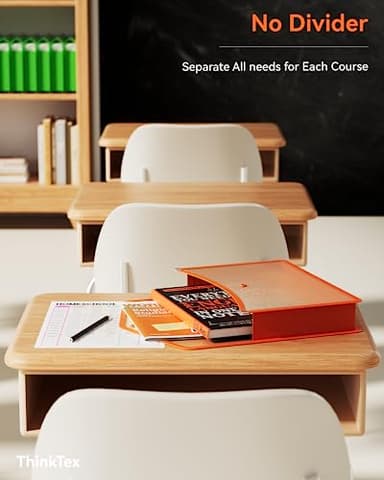 ThinkTex Plastic Expanding File Folder, Transparent envelopes with Snap Closure, No Dividers, Large Capacity, Assorted Colors, Fit Letter/A4 Size - 5 Packs - Image 3