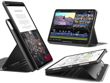 ESR for iPad Pro 13 Inch Case (M5/M4) 2025/2024, Rotating Case with Removable Magnetic Cover, Adjustable Portrait/Landscape Stand, 9 Standing Angles, Shift Series, Black - Image 3