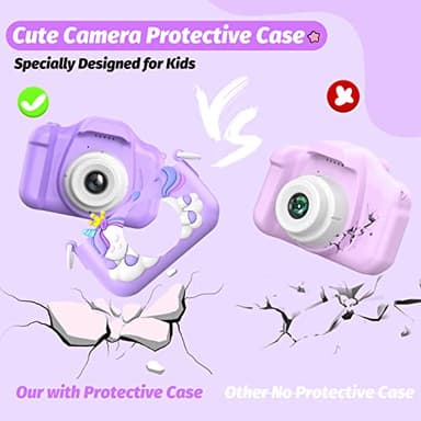 Upgrade Kids Camera, Christmas Birthday Gifts for Girls Boys, 1080P HD Selfie Digital Video Camera for Toddlers, Cute Portable Little Girls Boys Gifts Toys for 3 4 5 6 7 8 9 Years Old - Image 7