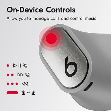 Beats Studio Buds + | True Wireless Noise Cancelling Earbuds, Enhanced Apple & Android Compatibility, Built-in Microphone, Sweat Resistant Bluetooth Headphones, Spatial Audio - Cosmic Silver - Image 6
