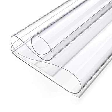 Oterri Clear Writing Desk Pad, 35.4’’x17” Heat Resistant Waterproof PVC Round Edge Durable Desk Protect Mat, Anti-Static Writing Mat Table Protector - Image 7