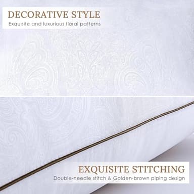 HUXMEYSON King Size Pillows Set of 4, Luxury Hotel Bed Pillows Set with Down Alternative Filling for Side and Back Sleepers - Image 4