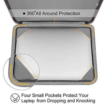 MOSISO Compatible with MacBook Air 13 inch Case 2025 2024 2023 2022 M4 A3240 M3 A3113 M2 A2681, Hard Shell&Sleeve Bag&Keyboard Skin&Webcam Cover&Screen Film for MacBook Air 13.6 inch, Baby Pink - Image 3