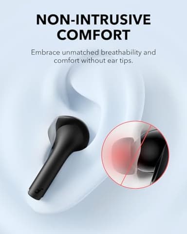 Soundcore K20i by Anker, Semi-in-Ear Earbuds, Bluetooth Wireless, 36H Playtime, Fast Charge, Clear Sound, Comfortable Fit, ENC 2-Mic Clear Calls, Custom EQ, IPX5, Bluetooth 5.3, App Control - Image 3