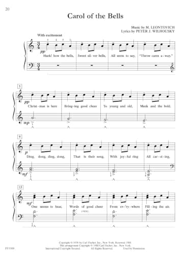 FunTime Piano: Christmas - Level 3A 3B | Holiday Piano Songbook for Kids and Teens | Christmas Sheet Music for Early Intermediate Players | Faber Piano Book with Popular and Traditional Carols - Image 3